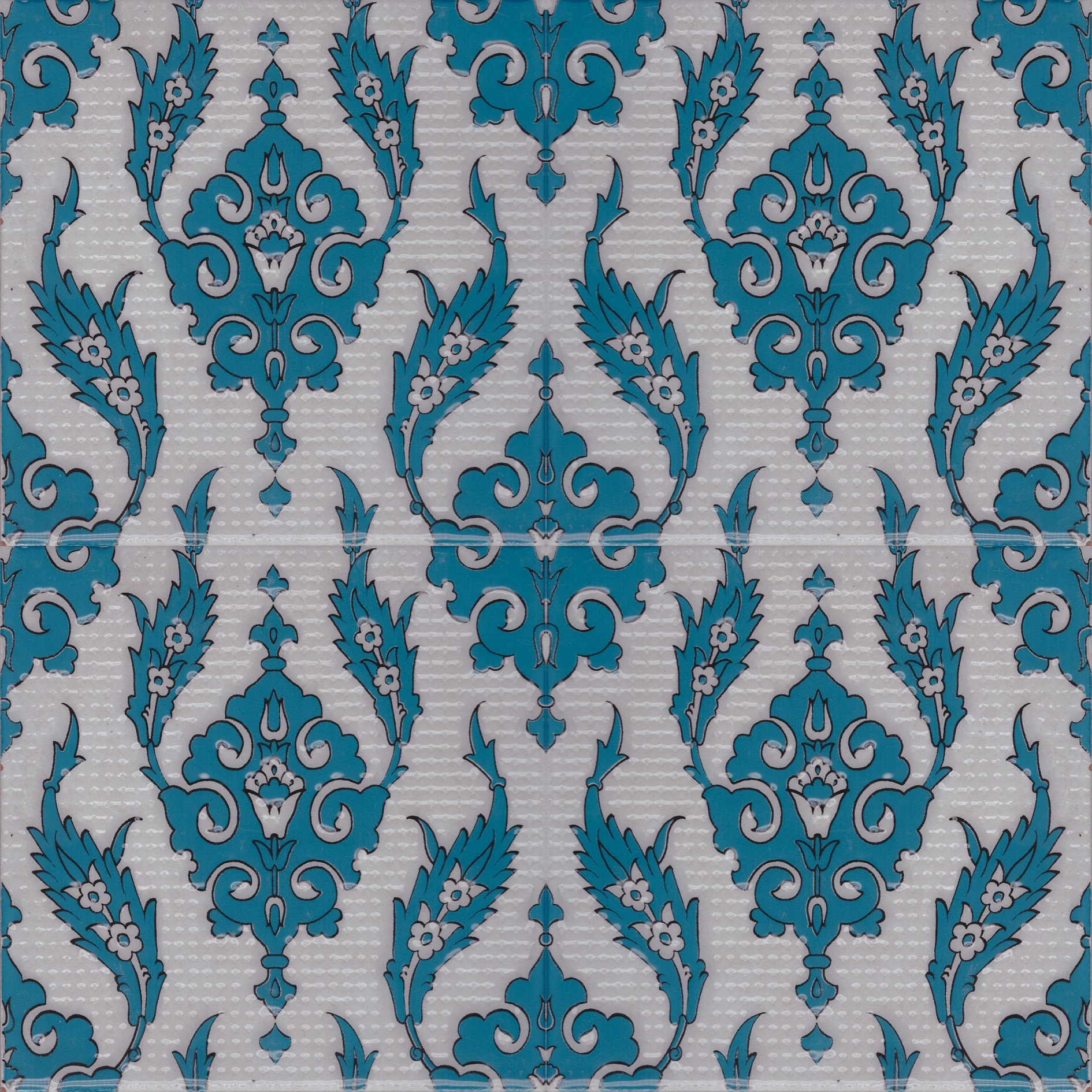 ÇİNİ KAROLAR  20X20 P-1 TÜRKUAZ